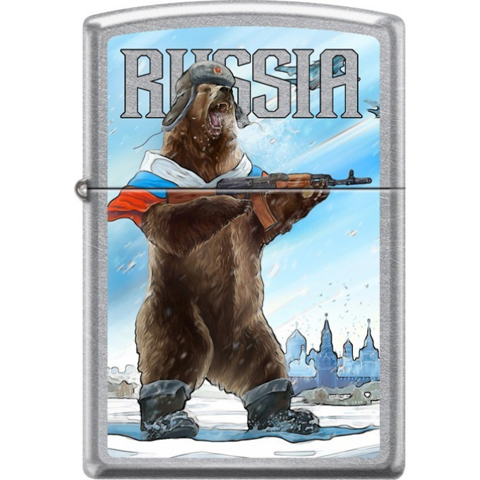 Зажигалка Zippo 207 Russian Bear