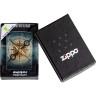 Зажигалка Zippo Compass Ghost, чёрная, зелёное свечение (48562)